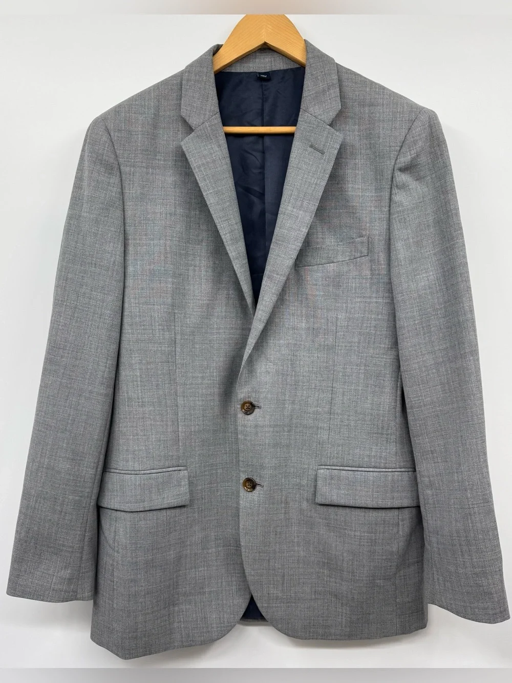 J. Crew Voyager Thompson Sport Coat Blazer Men 40L Gray Wool Wedding Guest